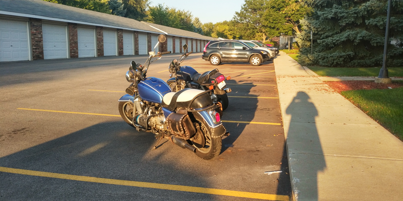 Illustration for article titled Got the Goldwing and the GS850G out for a little photoshoot.